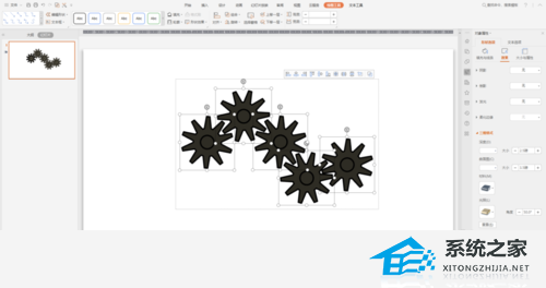 PPT如何制作齿轮传动效果动画？PPT制作齿轮的动画教程