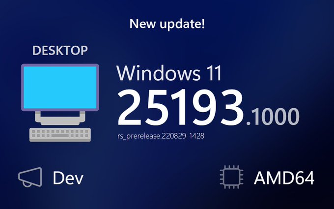 Windows 11 Insider Preview 25193.1000 (rs_prerelease)预览版发布！