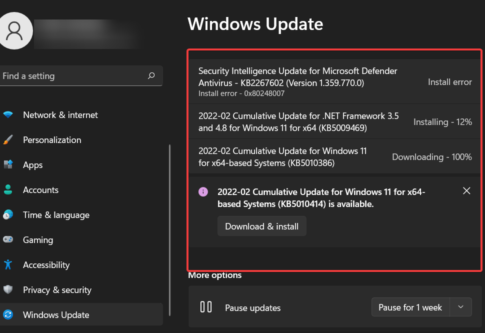 Win11无法正常启动Windows更新服务错误0x8007007e怎么解决？