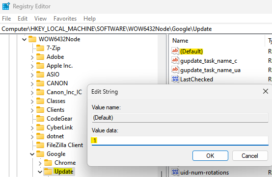 谷歌浏览器无法更新错误代码3：0x80040154的解决方法