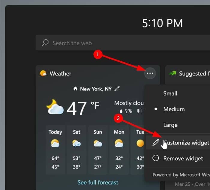 Windows11 22622.450小组件按钮无法更新天气怎么办