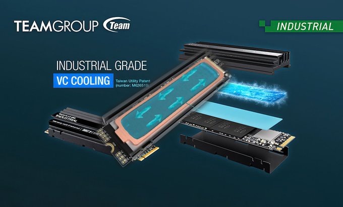 TeamGroup 推出适用于 M.2 SSD 的工业级均热板冷却系统