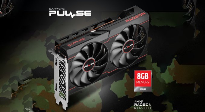 Sapphire推出配备8GB内存的Radeon RX 6500 XT显卡