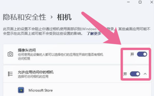 Win11摄像头被禁用怎么打开？Win11摄像头禁用恢复教程