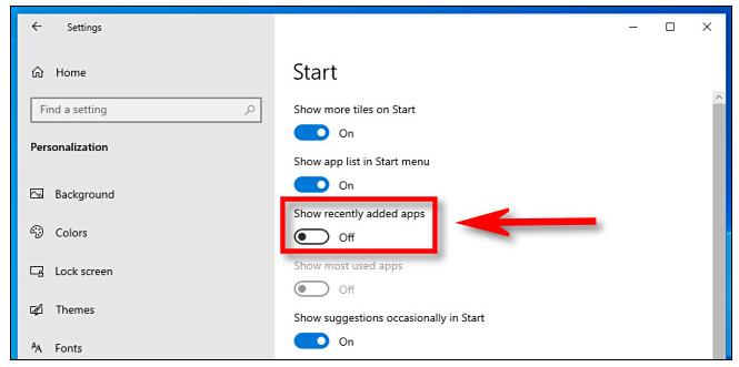 win10开始菜单最近添加怎么删除？win10开始菜单最近添加删除方法