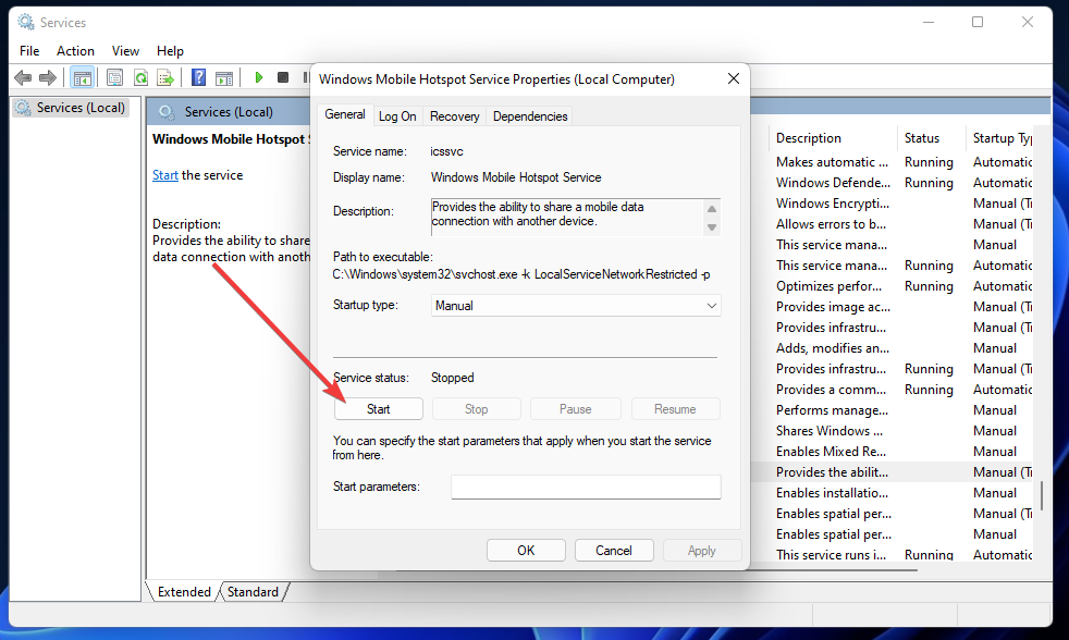 Win11移动热点不能用是怎么回事