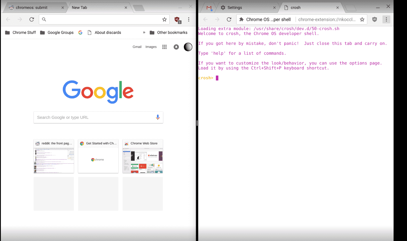 谷歌Chrome OS正开发两个窗口对齐为 2/3 和 1/3 以用于拆分视图的功能