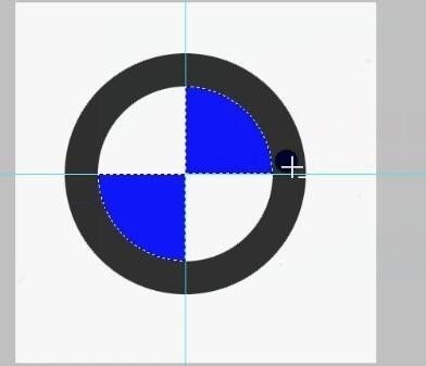 photoshop如何制作宝马标志？ photoshop制作宝马标志的方法