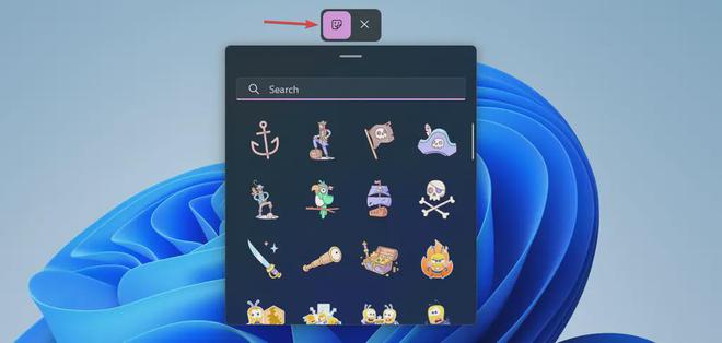 Win11 22H2怎么启用桌面贴纸Desktop Stickers功能？