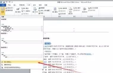 Word在左侧显示目录的方法