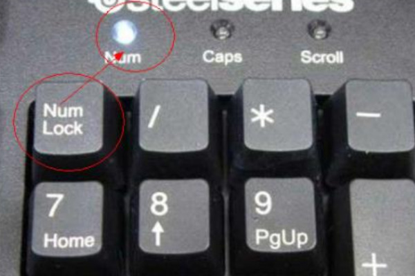 键盘右边数字按不出来解决方法