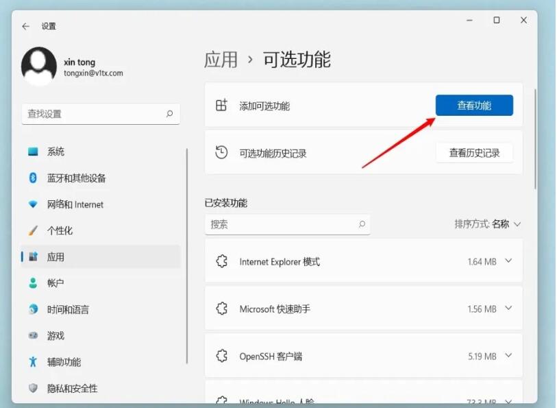 怎么添加或删除Win11的可选功能？