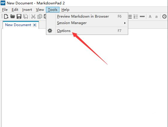 markdownpad2编辑器怎么设置为中文
