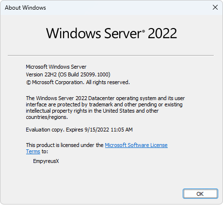 微软Windows Server build 25099.1000预览版发布！更新内容一览！