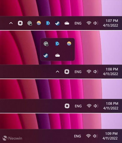 Win112022正式版曝光：桌面右下角清爽了！所有三方图标彻底消失
