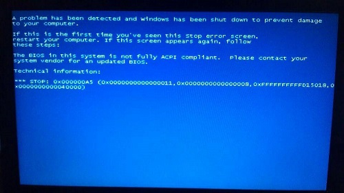 Win7主板不支持Acpi的解决方法