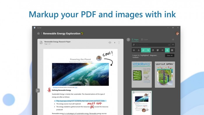 微软车库项目Journal已转正 更新匹配Win11 UI