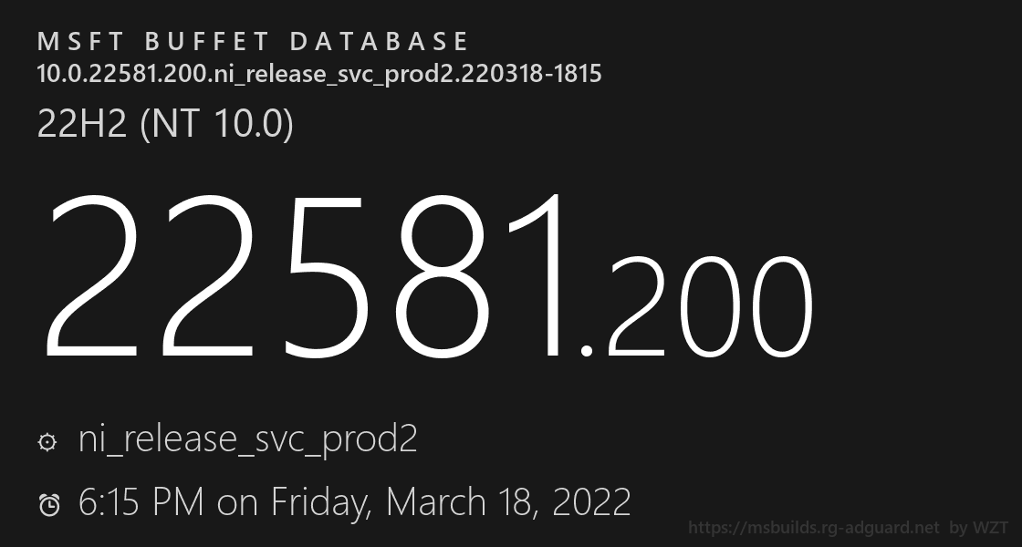 微软Win11 Dev预览版Build 22581.200(ni_release)来了！更新内容一览！
