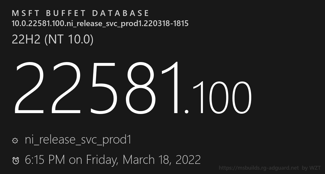 微软Win11 Dev预览版Build 22581.200(ni_release)来了！更新内容一览！