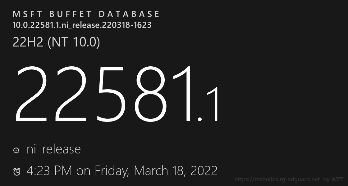 微软Win11 Dev预览版Build 22581.200(ni_release)来了！更新内容一览！