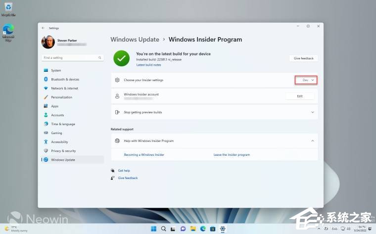Win11怎么改渠道？Win11预览版dev改beta的方法