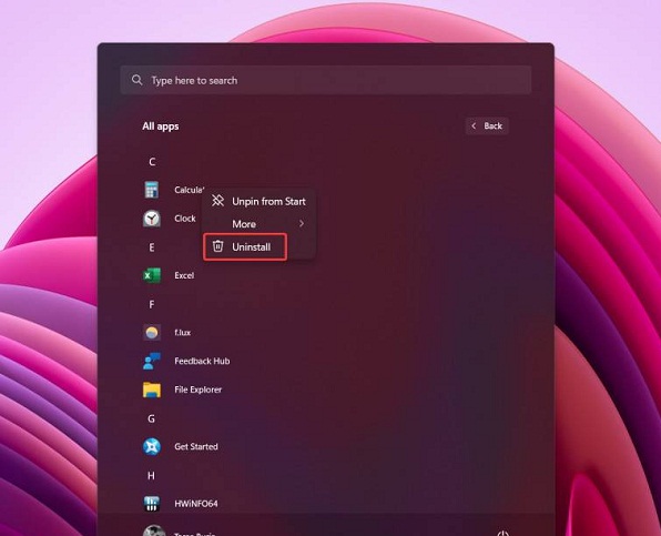 Win11专业版怎么卸载默认应用程序？