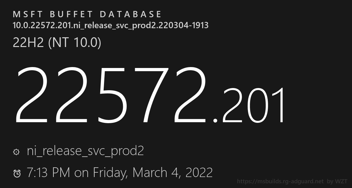 微软Win11 Dev Build 22572.201 (ni_release) 预览版发布！