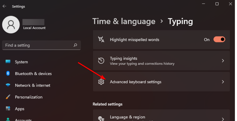 Win11系统将语言栏添加到我的任务栏方法