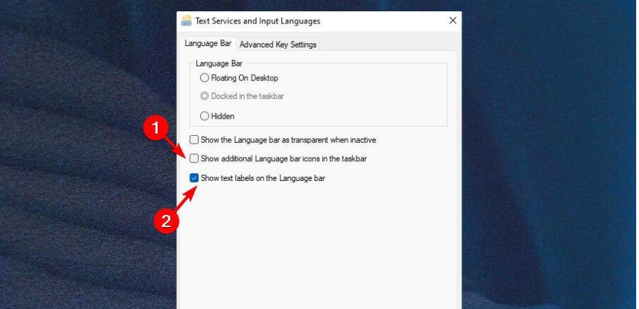 Win11系统将语言栏添加到我的任务栏方法