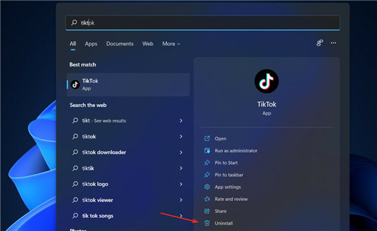 Win11如何删除TikTok？Win11删除TikTok三种方法介绍