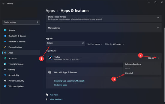 Win11如何删除TikTok？Win11删除TikTok三种方法介绍