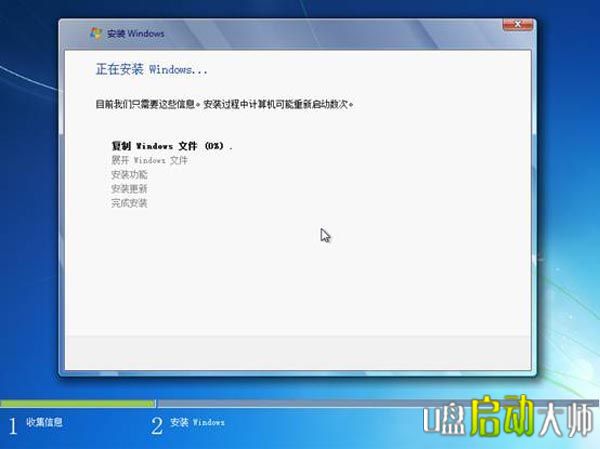 u盘启动盘安装win7系统教程