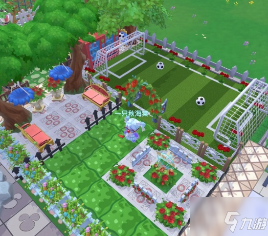 《摩尔庄园》足球场拼场布置一览 足球场如何拼_摩尔庄园手游