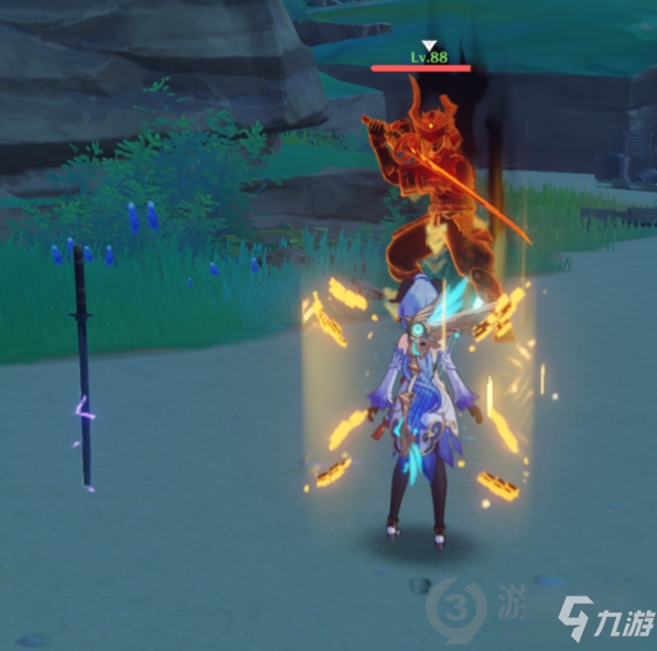 《原神》触摸剑柄华丽宝箱开启方法 触摸剑柄打法技巧攻略_原神