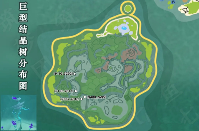 创造与魔法结晶枝怎么获得？结晶树刷新位置坐标图[多图] 