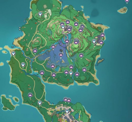 原神 绯樱绣球地图位置分布 原神稻妻地图进入方法