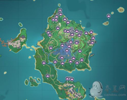 原神绯樱绣球位置分布图 神里突破材料绯樱绣球位置大全