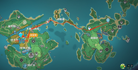 原神稻妻地图开启路线分享