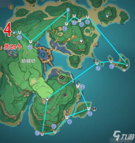 《原神》刀镡获取路径哪个好 野伏众坐标分布_原神