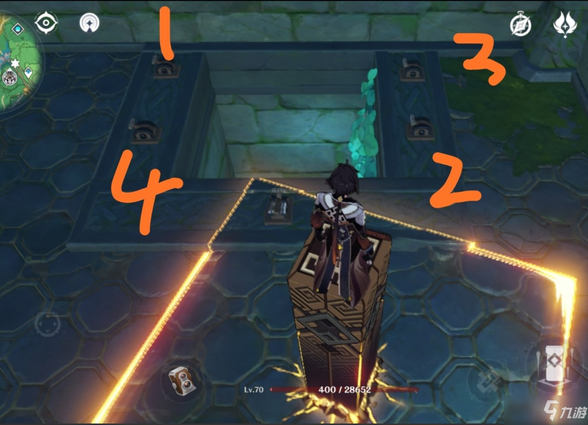 《原神》蛇神之首巨大骨头地下机关如何解_原神