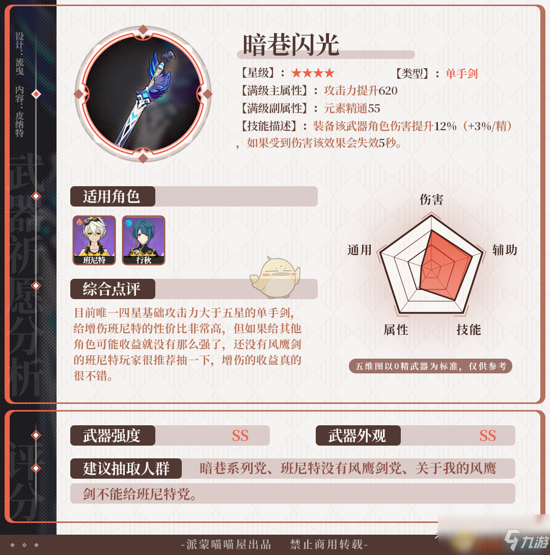 《原神》苍古自由之誓武器池分析_原神