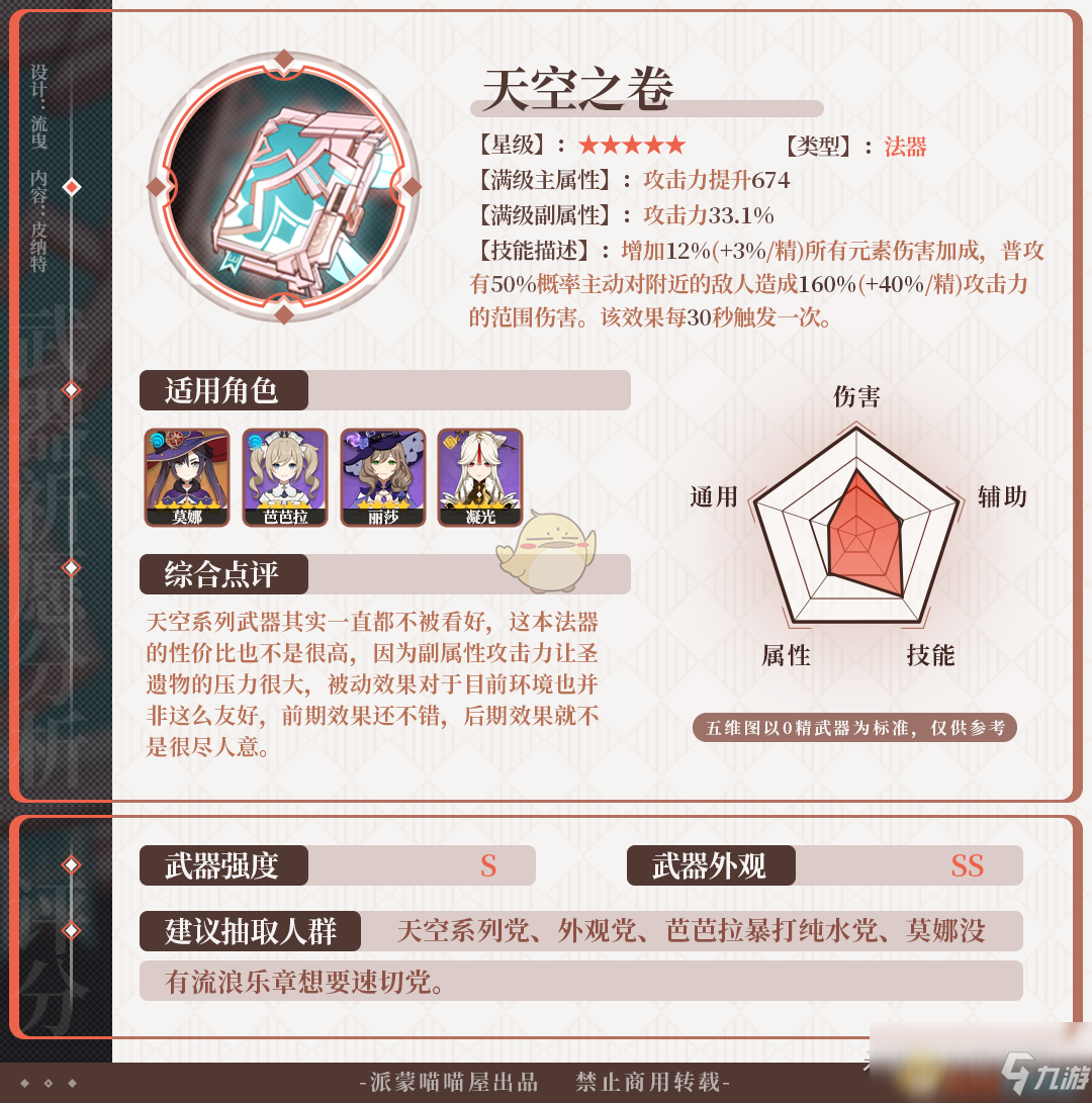 《原神》苍古自由之誓武器池分析_原神