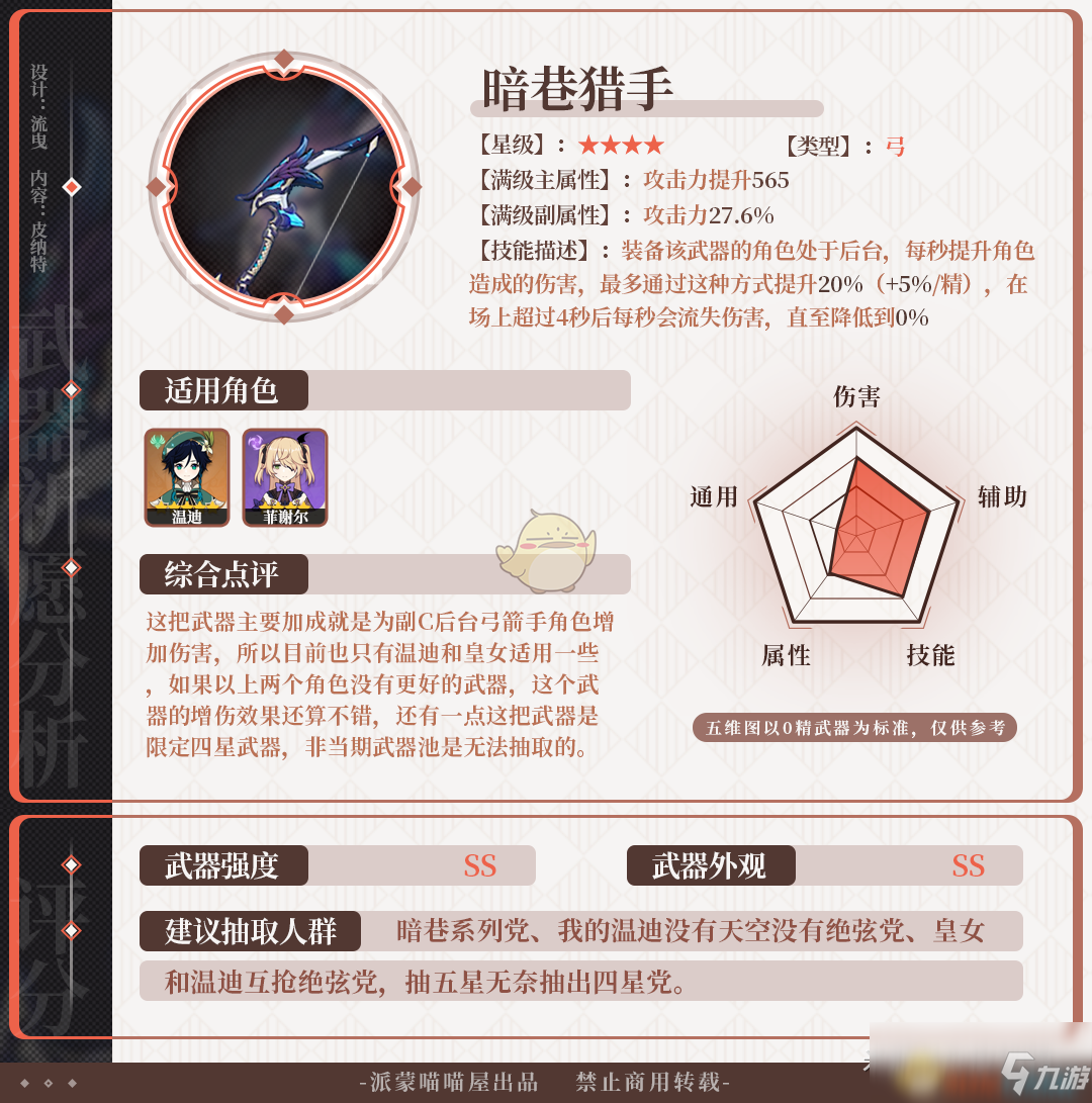 《原神》苍古自由之誓武器池分析_原神